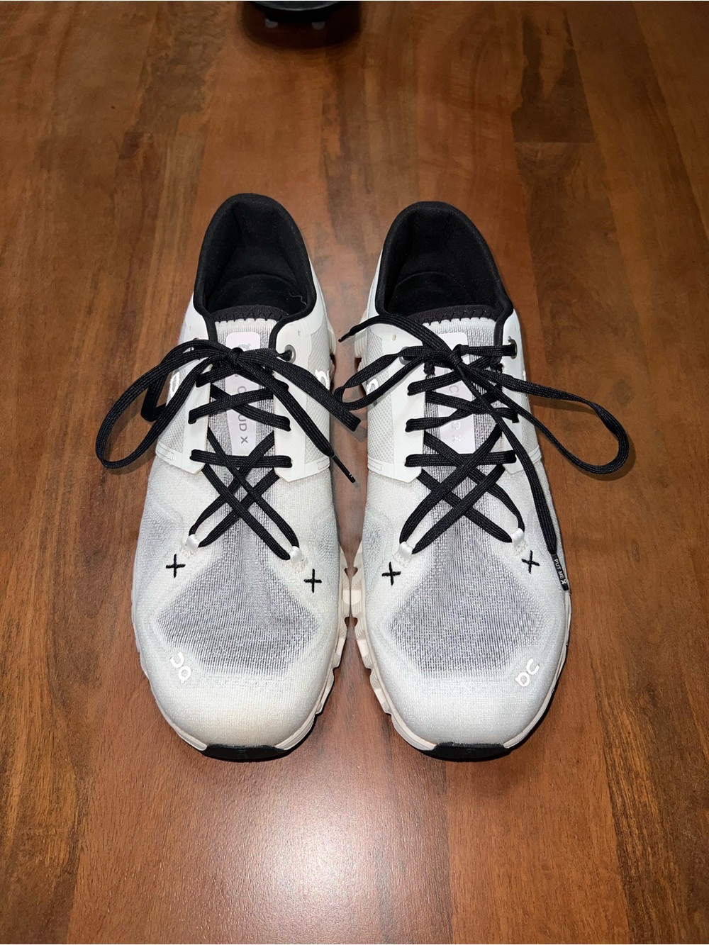 On Cloud X Men's Running Shoes - White and Black